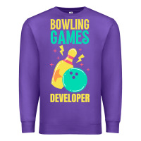 Purple Bowling Games Developer Premium Sweatshirt - lanVoArt