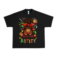 Black santa's favorite nail artist afro messy bun Urban Heavy Tee - texasbilliewilder