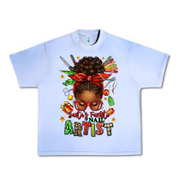 Grape Ice santa's favorite nail artist afro messy bun Urban Heavy Tee - texasbilliewilder