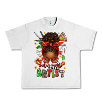 Lunar Rock santa's favorite nail artist afro messy bun Urban Heavy Tee - texasbilliewilder