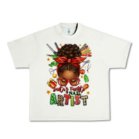 Pistachio santa's favorite nail artist afro messy bun Urban Heavy Tee - texasbilliewilder