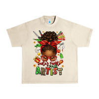 Sandshell santa's favorite nail artist afro messy bun Urban Heavy Tee - texasbilliewilder
