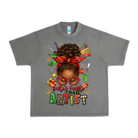 Tornado santa's favorite nail artist afro messy bun Urban Heavy Tee - texasbilliewilder
