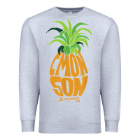 Heather Grey vintage psych pineapple of gus c'mon son! crazy lover gift t shirt Premium Sweatshirt - lanVoArt