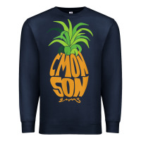 Navy vintage psych pineapple of gus c'mon son! crazy lover gift t shirt Premium Sweatshirt - lanVoArt