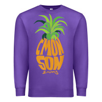 Purple vintage psych pineapple of gus c'mon son! crazy lover gift t shirt Premium Sweatshirt - lanVoArt