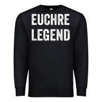 Black Euchre Legend Best Euchre Card Board Game Player Gift Premium Sweatshirt - lanVoArt