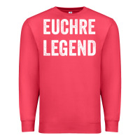 Cardinal Euchre Legend Best Euchre Card Board Game Player Gift Premium Sweatshirt - lanVoArt