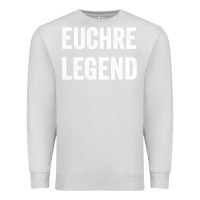 Dove Grey Euchre Legend Best Euchre Card Board Game Player Gift Premium Sweatshirt - lanVoArt