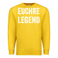 Lemon Euchre Legend Best Euchre Card Board Game Player Gift Premium Sweatshirt - lanVoArt