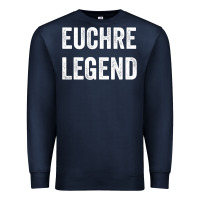 Navy Euchre Legend Best Euchre Card Board Game Player Gift Premium Sweatshirt - lanVoArt