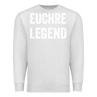Oatmeal Heather Euchre Legend Best Euchre Card Board Game Player Gift Premium Sweatshirt - lanVoArt