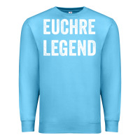 Ocean Blue Euchre Legend Best Euchre Card Board Game Player Gift Premium Sweatshirt - lanVoArt