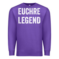 Euchre Legend Best Euchre Card Board Game Player Gift Premium Sweatshirt | Teevron