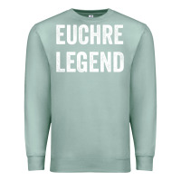Seafoam Euchre Legend Best Euchre Card Board Game Player Gift Premium Sweatshirt - lanVoArt