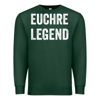 Sports Green Euchre Legend Best Euchre Card Board Game Player Gift Premium Sweatshirt - lanVoArt