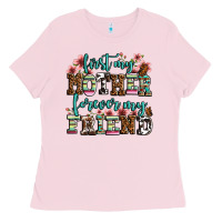 Bubblegum Pink first my mother forever my friend Ladies Tee - LillyAllenDesigns