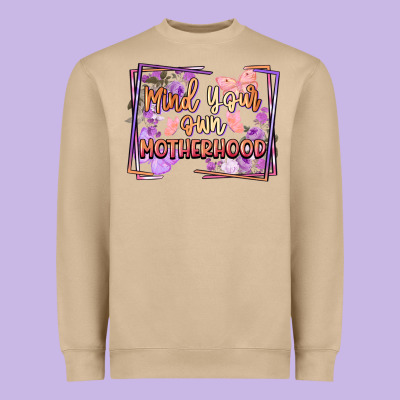 Mind Your Motherhood Heavyweight Sweatshirt Designed By Fadigitalartstudio