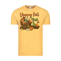 Vintage Mustard Happy Fall Y'all Vintage Tee - texasbilliewilder