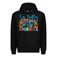 Black i'm turtley adorable Premium Hoodie - RanaPortraitStore