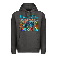 Charcoal Heather i'm turtley adorable Premium Hoodie - RanaPortraitStore