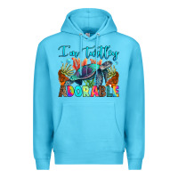 Ocean Blue i'm turtley adorable Premium Hoodie - RanaPortraitStore