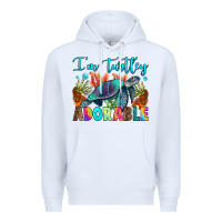 White i'm turtley adorable Premium Hoodie - RanaPortraitStore
