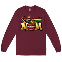Burgundy black mom Long Sleeve Tee - CowGirlArtShop