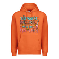 Carrot she works willingly with her hands Premium Hoodie - FaDigitalArtStudio