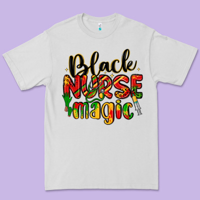 Black Nurse Magic Premium Tee Designed By Lillyallendesigns