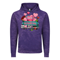 Cloud Purple Happy Valentine's day turquoise truck Vintage Hoodie - HowdyJamesFarm