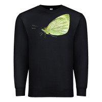 Black Cabbage White Butterfly Premium Sweatshirt - LillyAllenDesigns