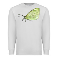 Dove Grey Cabbage White Butterfly Premium Sweatshirt - LillyAllenDesigns