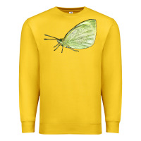 Lemon Cabbage White Butterfly Premium Sweatshirt - LillyAllenDesigns