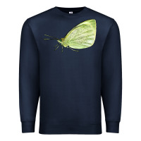 Navy Cabbage White Butterfly Premium Sweatshirt - LillyAllenDesigns