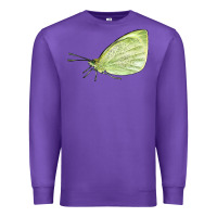 Purple Cabbage White Butterfly Premium Sweatshirt - LillyAllenDesigns