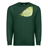 Sports Green Cabbage White Butterfly Premium Sweatshirt - LillyAllenDesigns