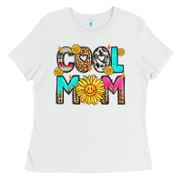 White cool mom Ladies Tee - LillyAllenDesigns