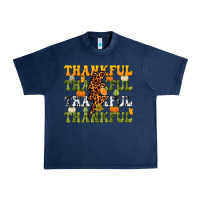 Navy Thankful Thankful Thankful Urban Heavy Tee - NancyCooperArtShop
