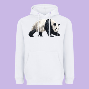 Walking Panda Heavyweight Hoodie Designed By Lillyallendesigns