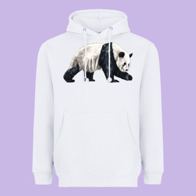 Walking Panda Heavyweight Hoodie Designed By Lillyallendesigns