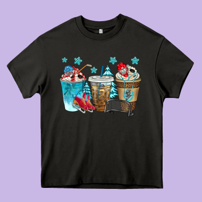Hockey Coffee Cups Bbs Heavy Core Tee Designed By Bundleandbundleshop