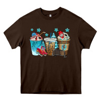 Chocolate Brown hockey coffee cups bbs Heavy Core Tee - BundleAndBundleShop