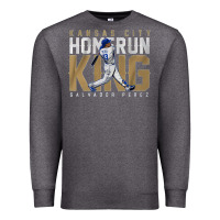 Charcoal Heather salvador pérez home run king Premium Sweatshirt - lanVoArt