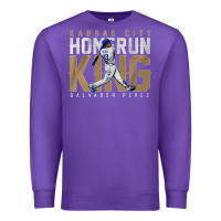 Purple salvador pérez home run king Premium Sweatshirt - lanVoArt