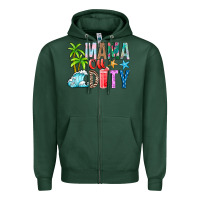 Sports Green Mama Of Duty Zipper Hoodie - CowhideDigitalArt