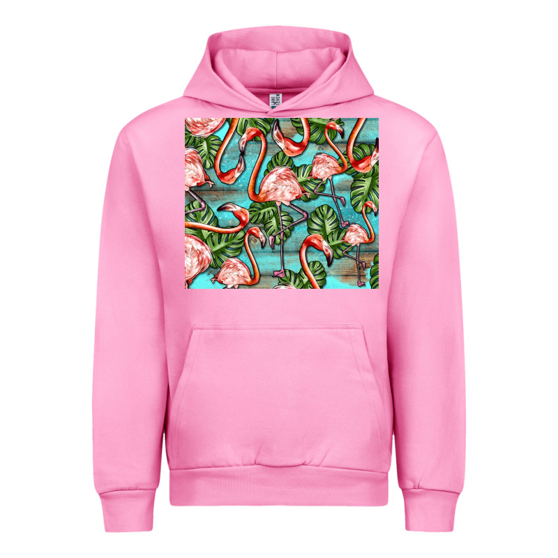 Flamingos With Leaves Urban Hoodie by BarkalooDesign | Teevron