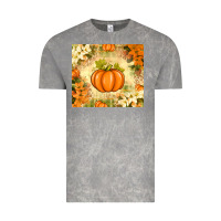 Cloud Rock Fall Pumpkins with Flowers Vintage Tee - texasbilliewilder