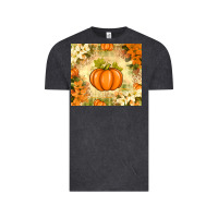 Vintage Black Fall Pumpkins with Flowers Vintage Tee - texasbilliewilder