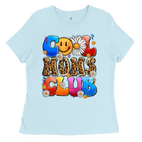Baby Blue cool moms club Ladies Tee - LillyAllenDesigns